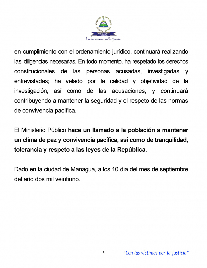 COMUNICADO